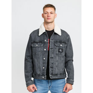 Calvin Klein pánská šedá džínová bunda - L (1BZ)